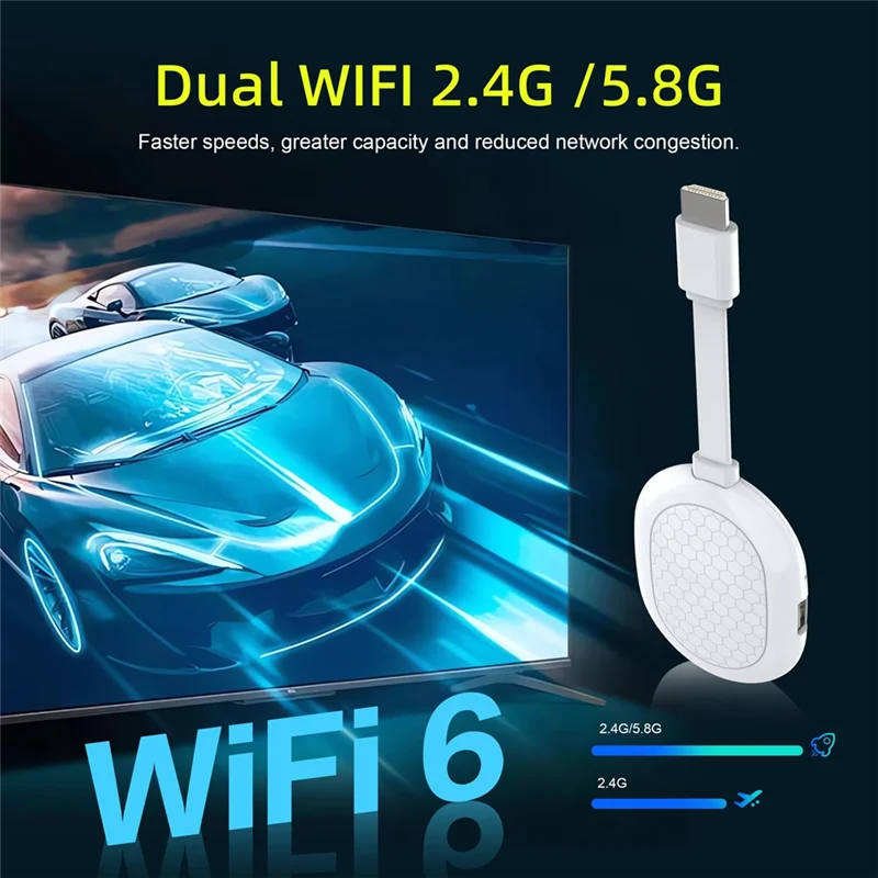 

【Livraison Rapide】Allwinner H313 Q2S Dongle TV Stick Running Android 14, Supports Wifi6 BT5.0 8K Voice Remote For Youtube Google