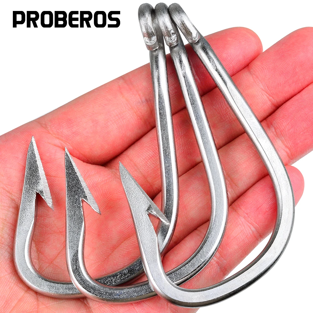 

PROBEROS deep-sea boat fishing stainless steel hooks, barbs, tuna hooks, seawater corrosion-resistant boat fishing hooks