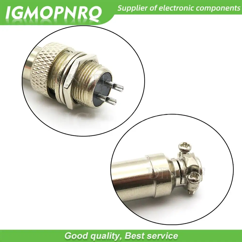 GX12 2P 3P 4P 5P 6P Male Female 12mm Circular Aviation Socket Plug Wire Panel Cable  Connector Plastic Cap Waterproof Cap