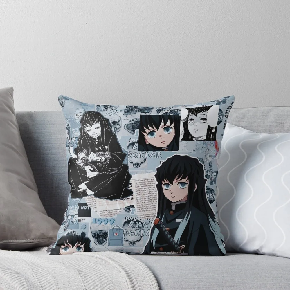 

Muichiro Tokitou Throw Pillow anime girl Pillowcases Bed Cushions Luxury Pillow Case pillow