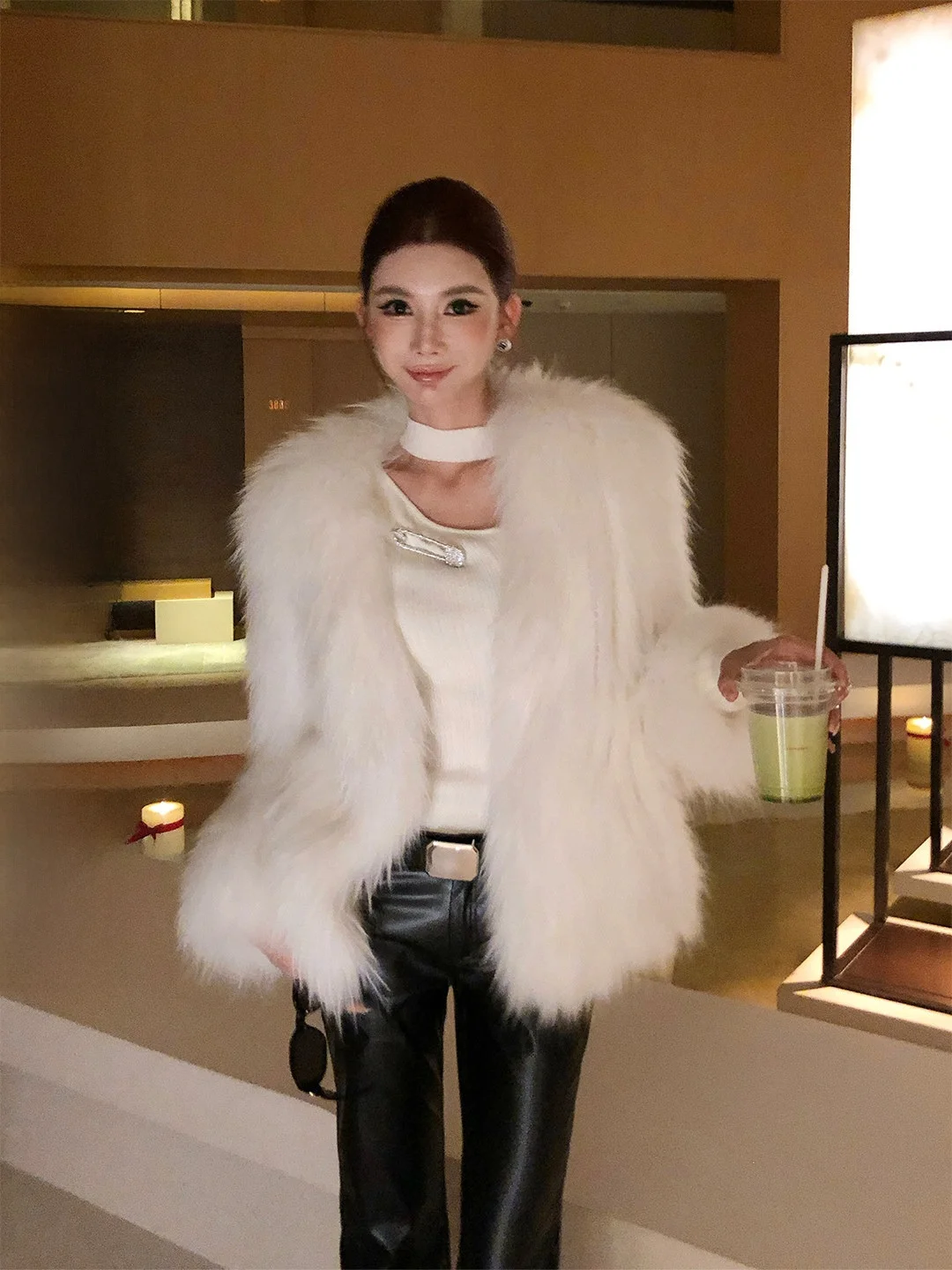 

Пальто-кардиган Li Wan Jun Premium из меха для женщин: новая осенне-зимняя коллекция, теплая и элегантная верхняя одежда