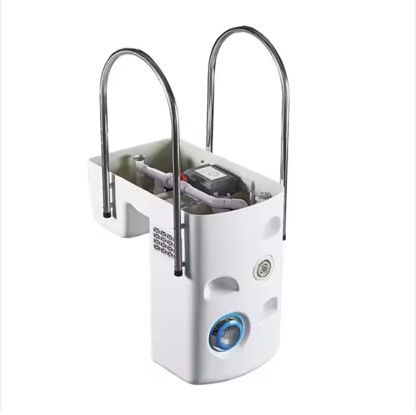 Integrated Wall-Mounted Filter For Swimming Pool Fiber Water Filtration System With Pool Accessories Pipeless Design