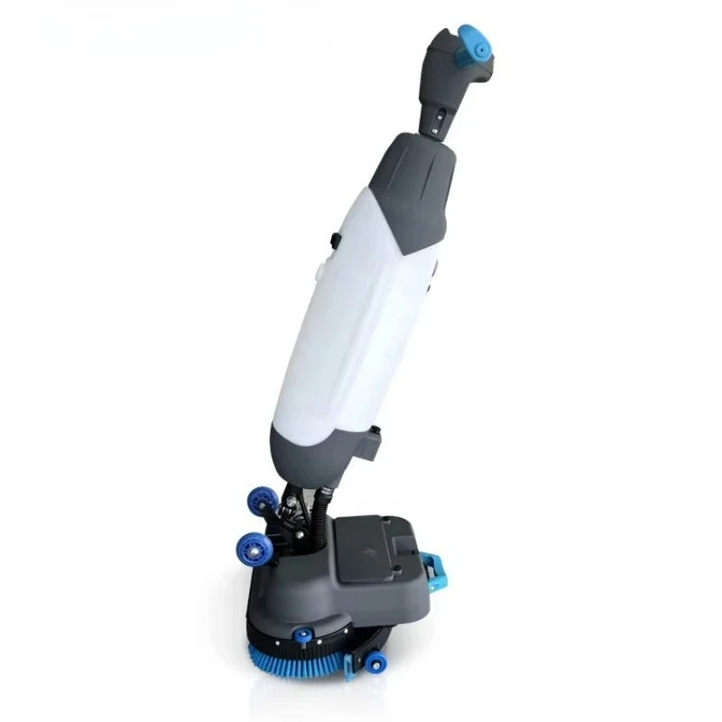 เครื่องขัดพื้นแบบเดินตามขนาดเล็กกะทัดรัด ใช้แบตเตอรี่ ความกว้างการทำงาน 430 มม. แรงสั่นสะเทือนต่ำ เงียบ ได้รับการรับรองมาตรฐาน CE