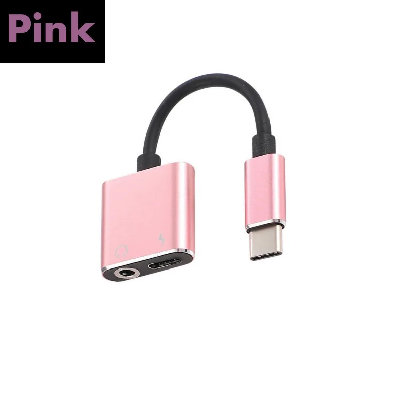 Type-C Connector Cable for LeTV - 2 in 1 Audio+Charging, 3.5mm Earphone Splitter