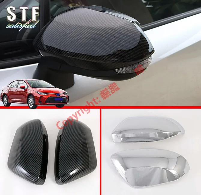 ABS Side Mirror Cover Trim For Toyota Corolla E210 Sedan 2019 2020 Car Accessories Stickers