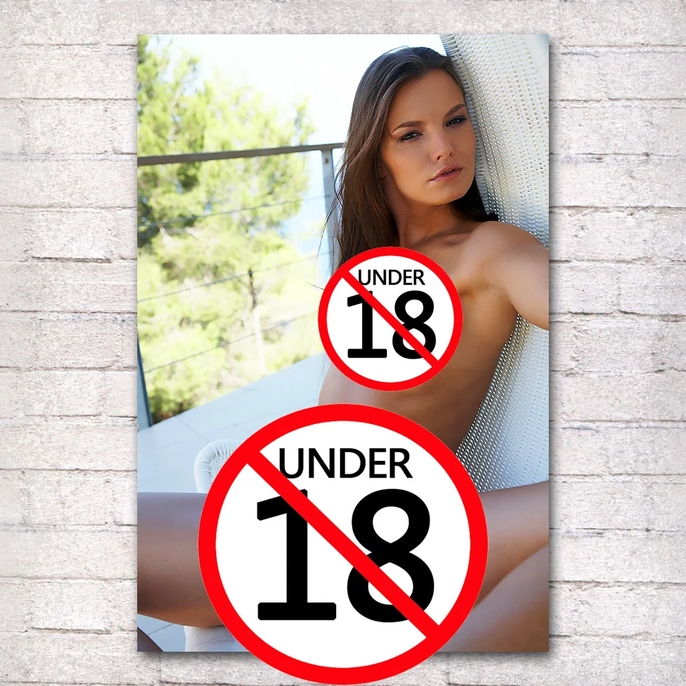 غير خاضعة للرقابة الفن اللوحة عارية مثير فتاة قماش المشارك غرفة المعيشة ديكور المنزل جدار صورة غرفة نوم زخرفة خلفية A317 #3