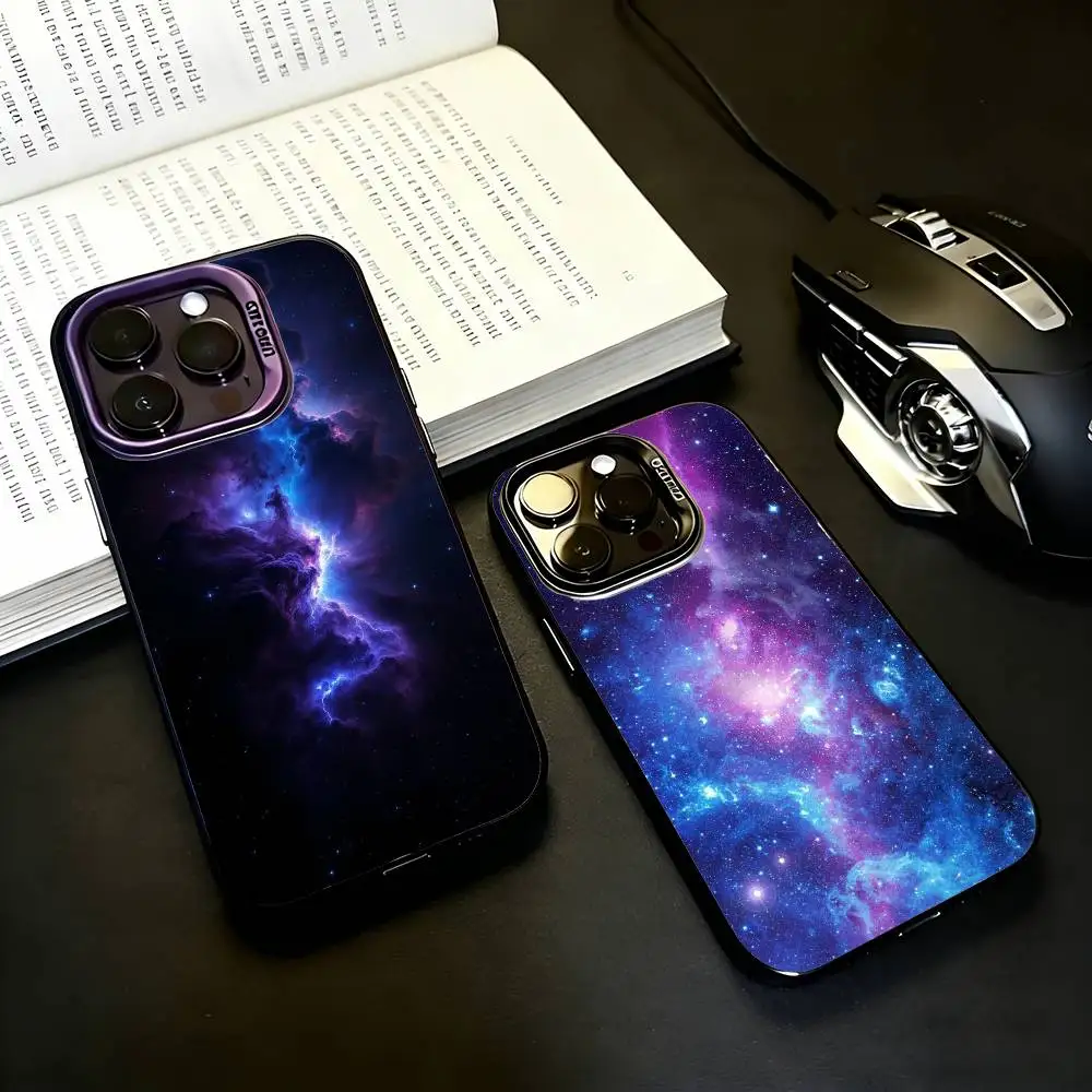 

S-Space For Galaxy Art Black Candy silver phone case Phone Case For iPhone17,16,15,14,13,12,11 Plus,Pro Max