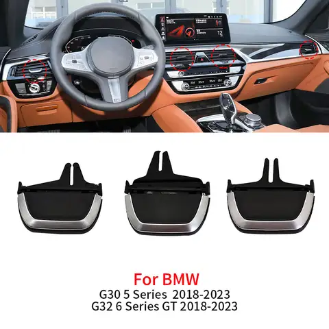 BMW G30 G32 자동차 앞 뒤 AC 벤트 그릴 에어컨 콘센트 수리 액세서리 BMW 5 6 시리즈 520 523 528 630 640