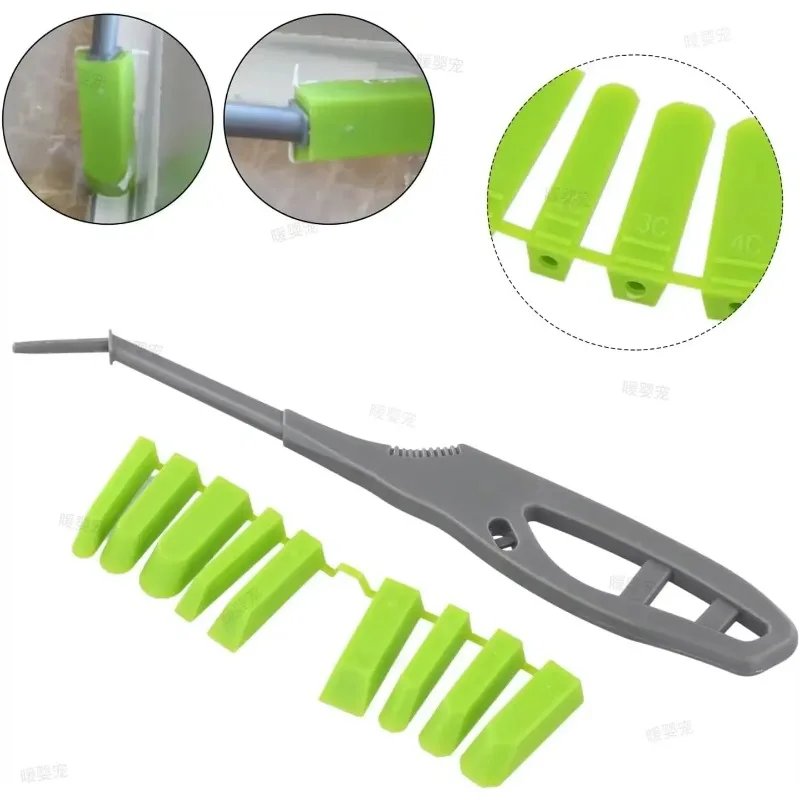 Multifunctional Sealant Finishing Tool Kit 9pcs Glass Glue Angle Scraper For Ceramic Tile Sink Shower Window Gap Trimming