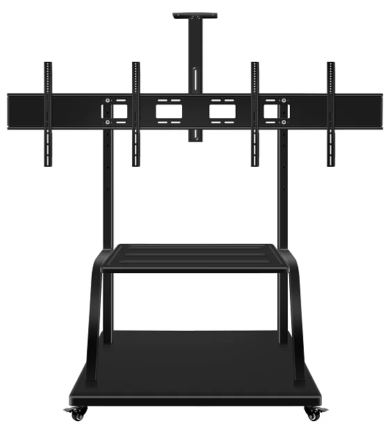 New style  heavy duty mobile led tv wall mount stand for 4 screens