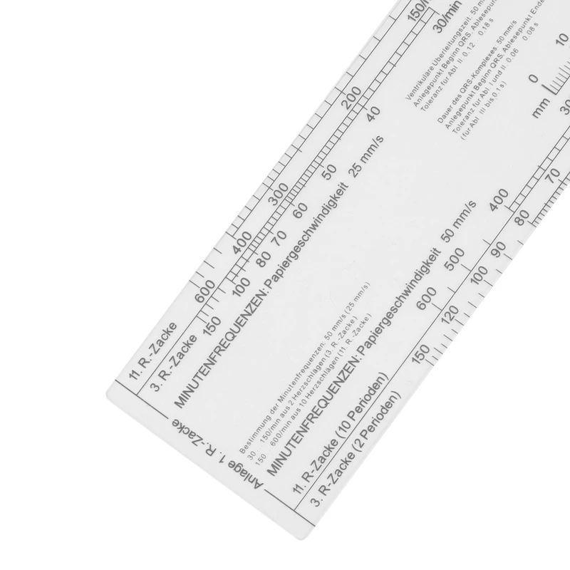 Essential EKG Ruler Pocketcard In English