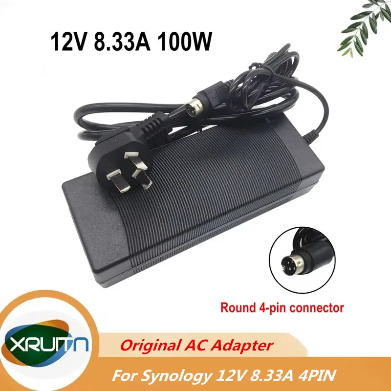 

4-Pin 12V 8.33A 100W AC Adapter Charger For PGB EA11011D-120 EA11001E-120 EA Synology DiskStation DS918+ DS916+ Power Supply