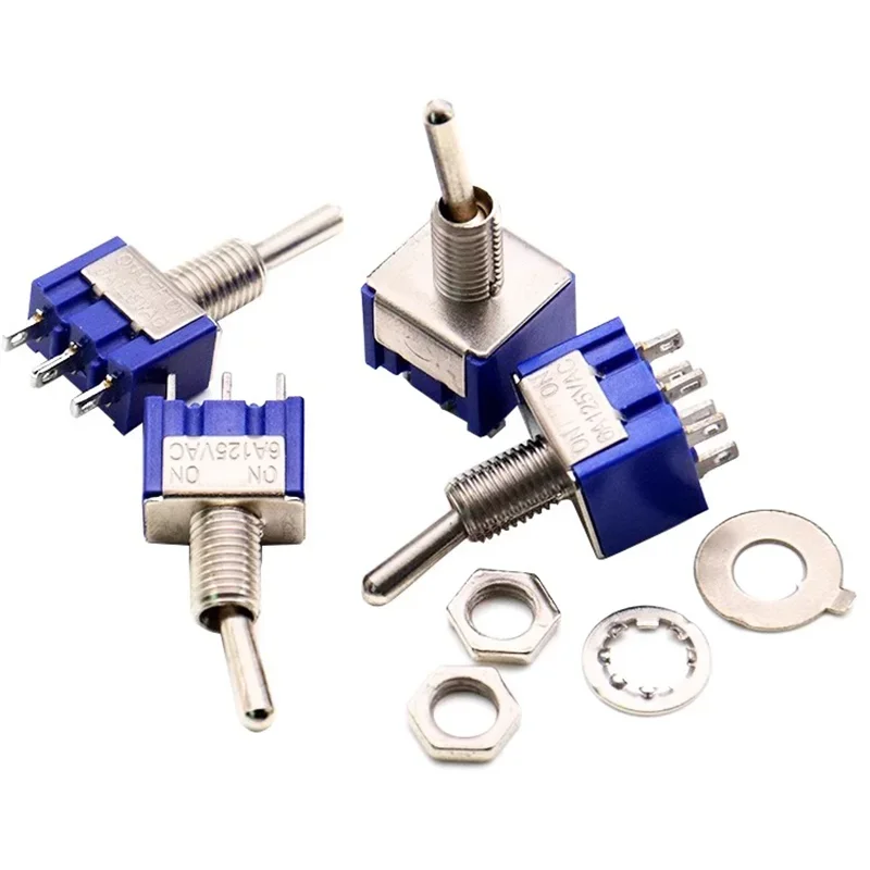 10 high-quality mini switches MTS-102 103 202 203 on off/on on on micro toggle power button switches for cars