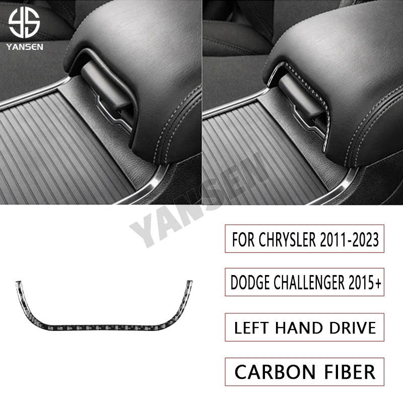 

Car Central Armrest Puller Trim Strip Cover Sticker For Dodge Challenger 2015+ For Chrysler 2011-2023 Accessories