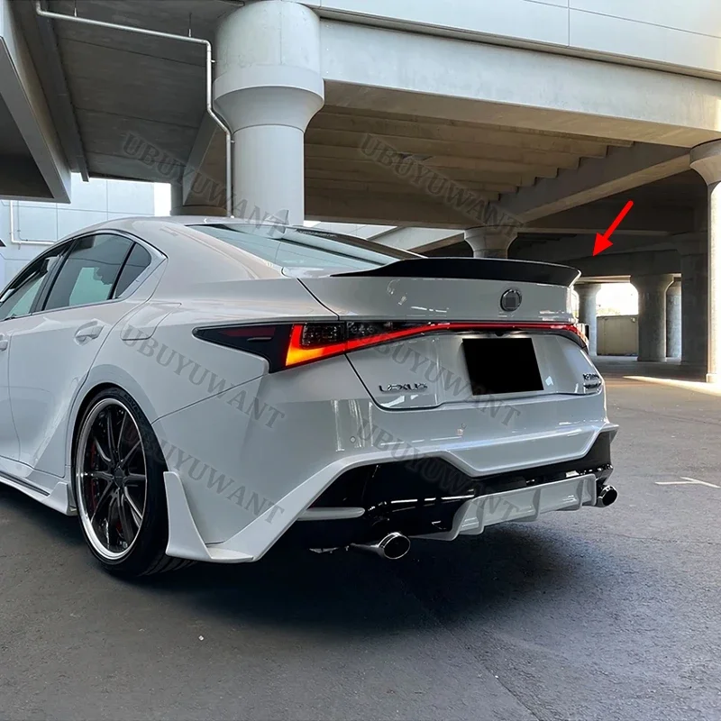 For Lexus IS 250 IS300 IS350 2021-2026 Real Carbon Fiber Rear Wing Trunk Lip Spoiler