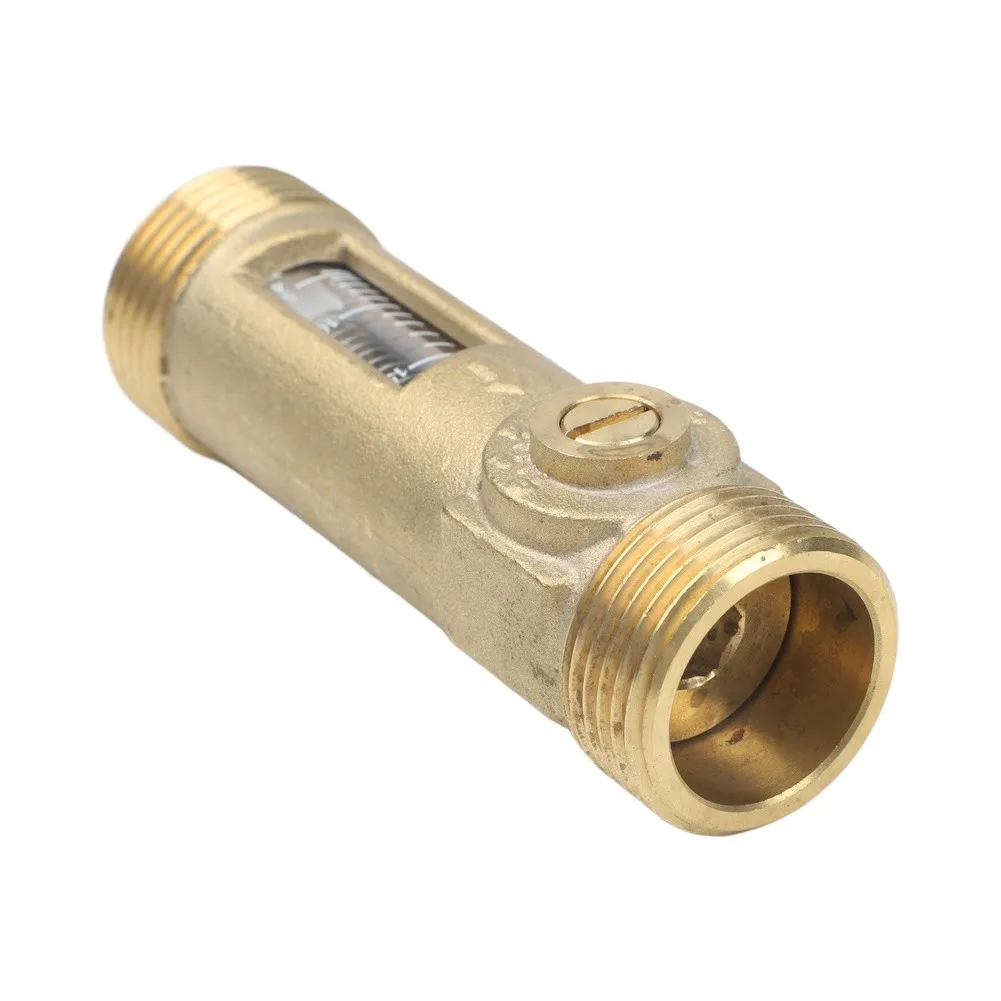 Visual Flow Control Ball Valve DN25 for HVAC System Balancing with Brass Construction and Adjustable Scale for Flow Regulation