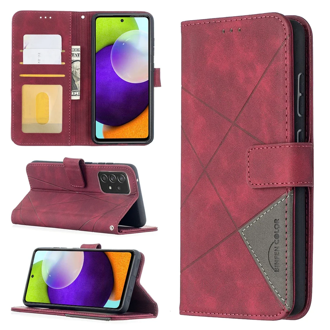Wallet Card Magnetic Flip Leather Case For Samsung Galaxy A05s A14 A15 A34 A35 A52 A53 A54 A55 S24 Ultra S23 Plus S22 S21 S20 FE
