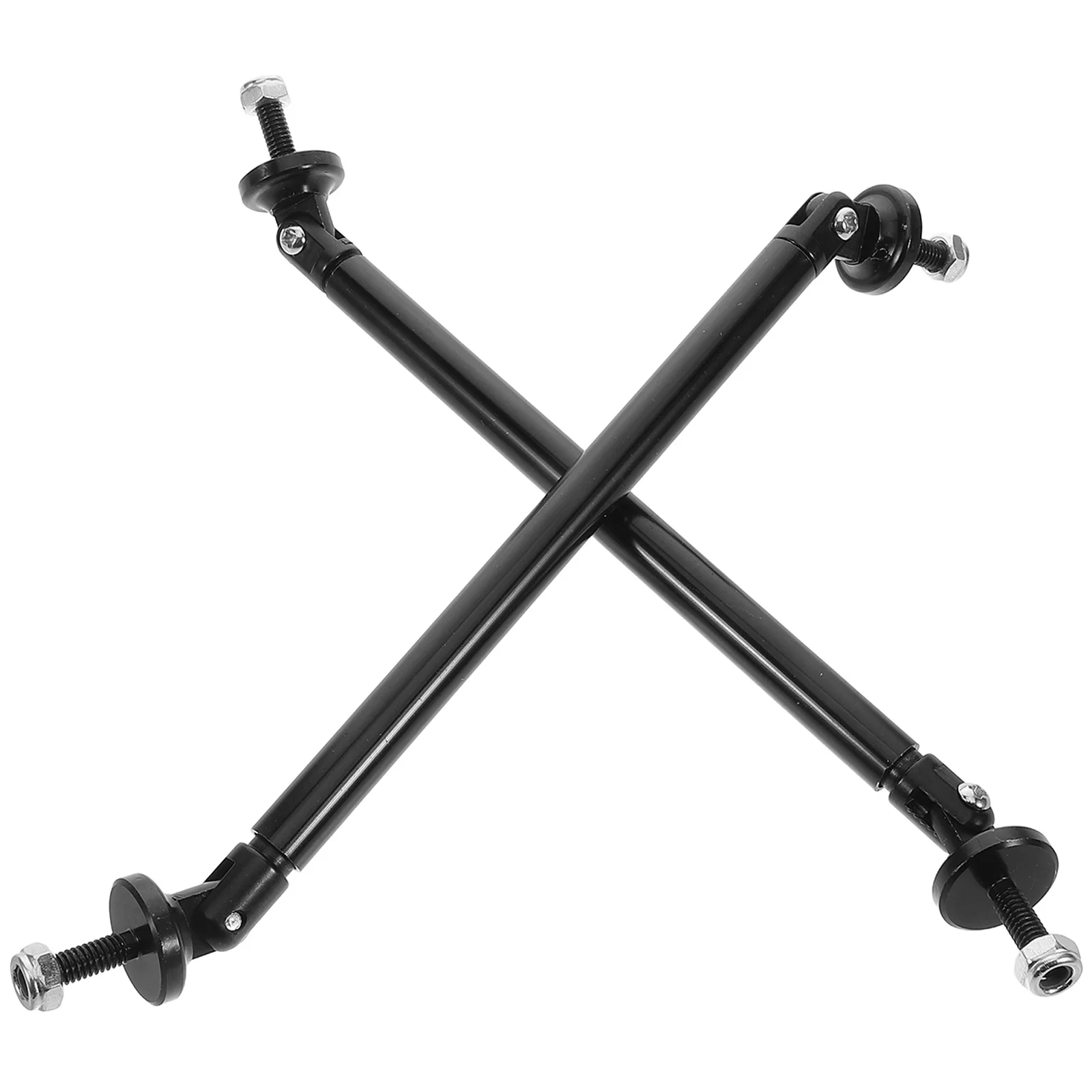 

Car Bumper Tie Rod Adjustable Black Aluminum Front Splitter Universal Strut Rods Easy Installation Durable Material Lightweight