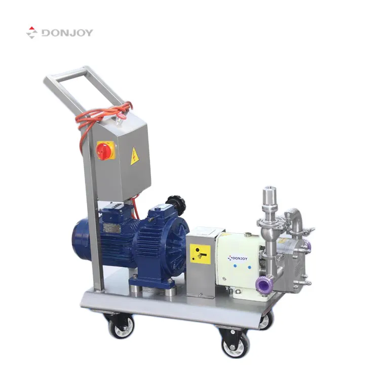 Donjoy High Viscosity Single-stage Pump Stainless Steel Syrup Sanitary Lobe Pump with Gear Box