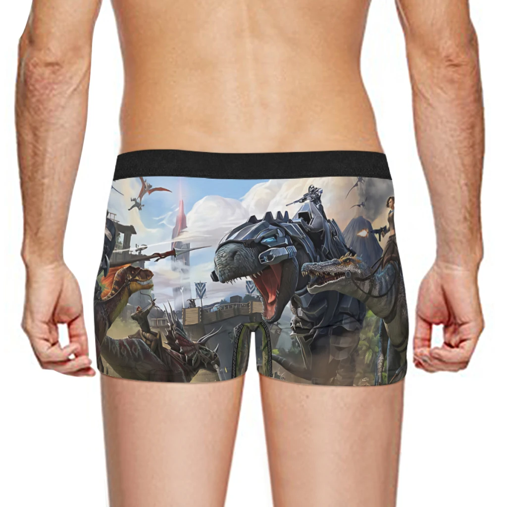 Evolved ARK Survival Cuecas, calcinha de algodão, roupa interior masculina, shorts estampados, cuecas Boxer