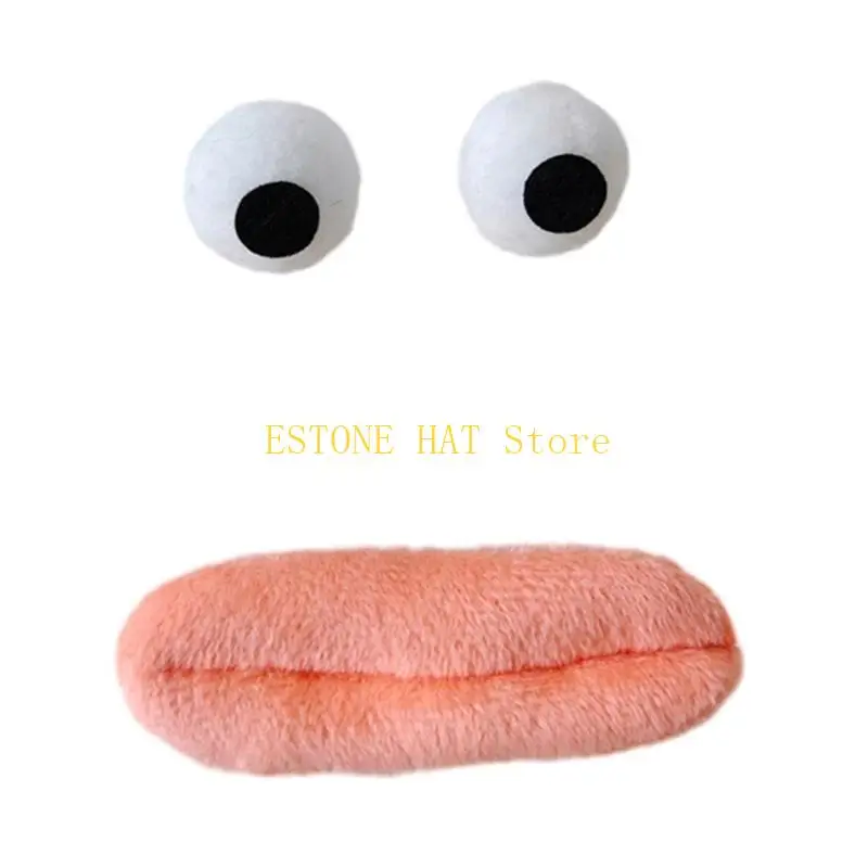 

49MF Eyes/Mouth Appliques Patches DIY Craft Scarves Doll Sewing Material