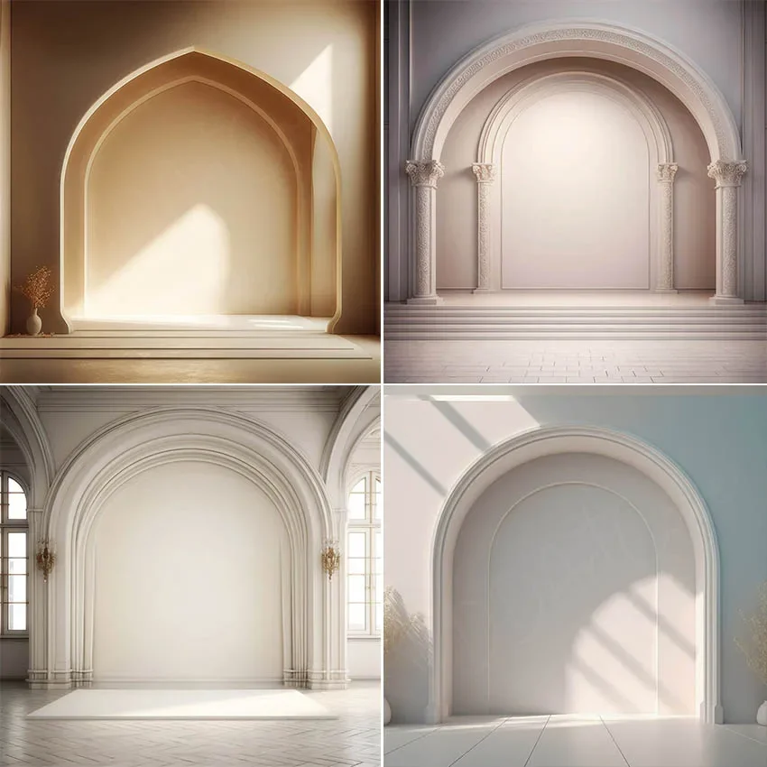 Mehofond Photography Background Romantic Wide Arch Wall Adult Birthday Wedding Maternity Portrait Decor Backdrop Photo Studio