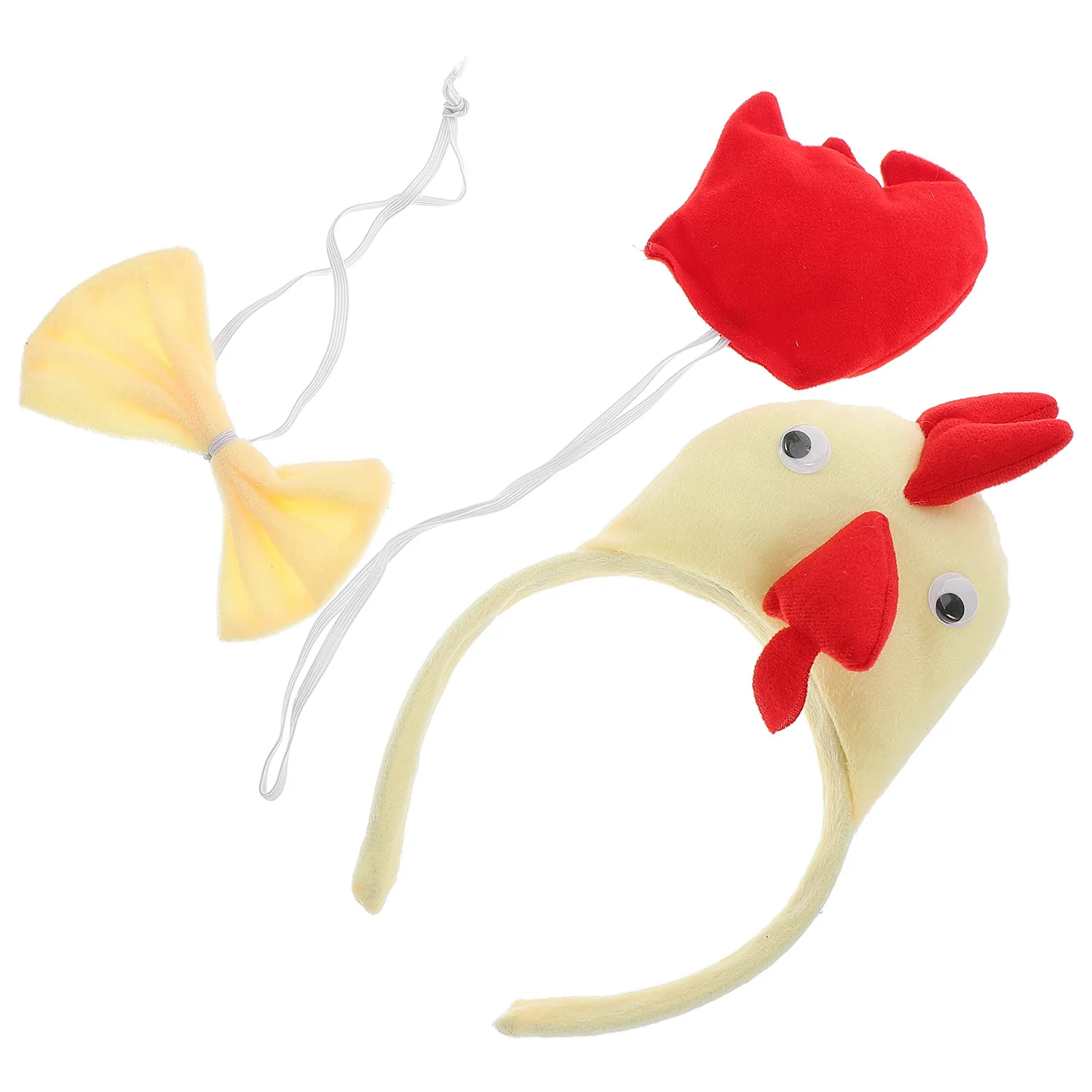 

Набор повязок на голову с перьями петуха, регулируемый, для пасхальных вечеринок, костюм курицы, головной убор, аксессуар для нарядов в стиле фермерских животных