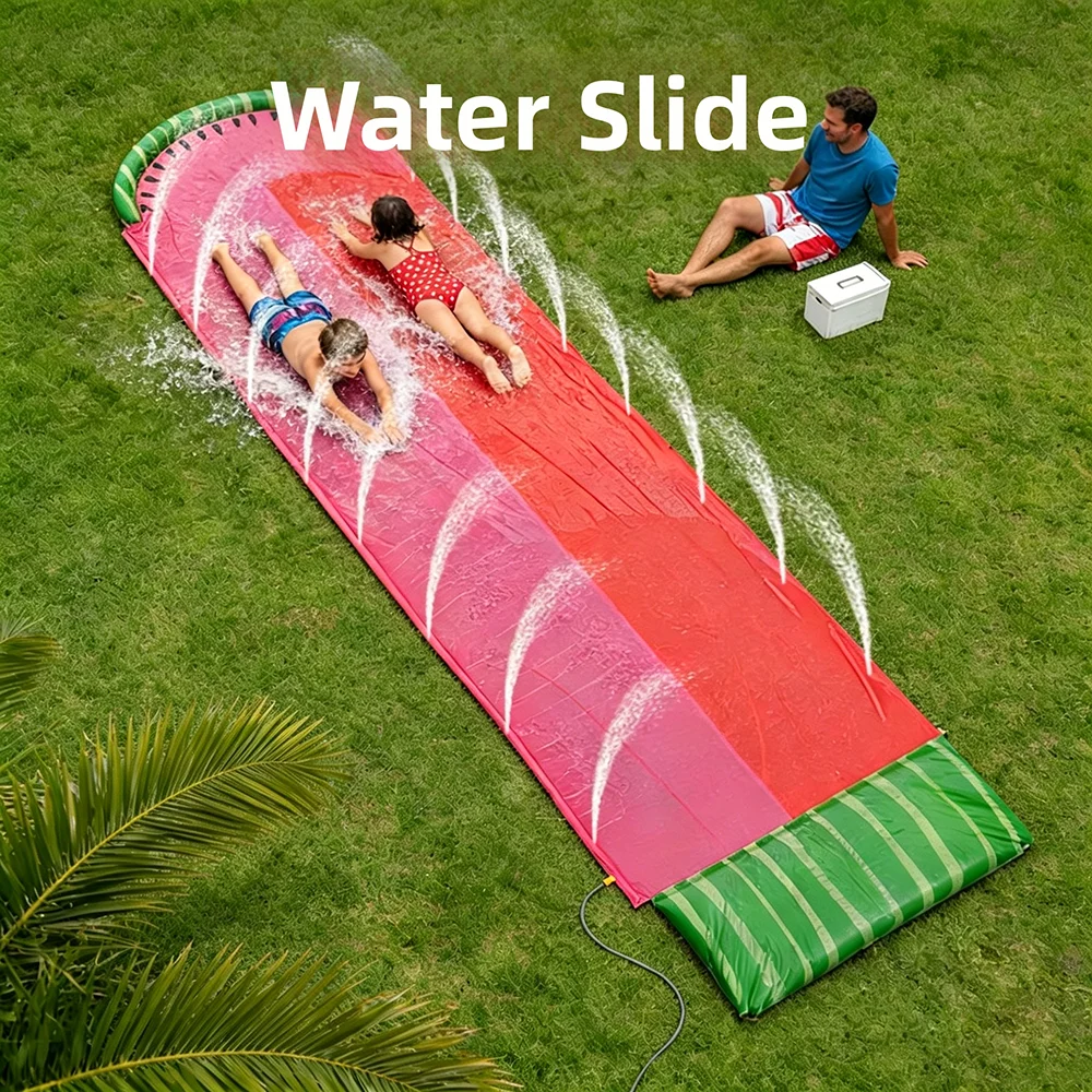 watermelon-design-inflatable-water-slide-dual-race-lane-lawn-water-slide-with-spray-function-family-party-toy