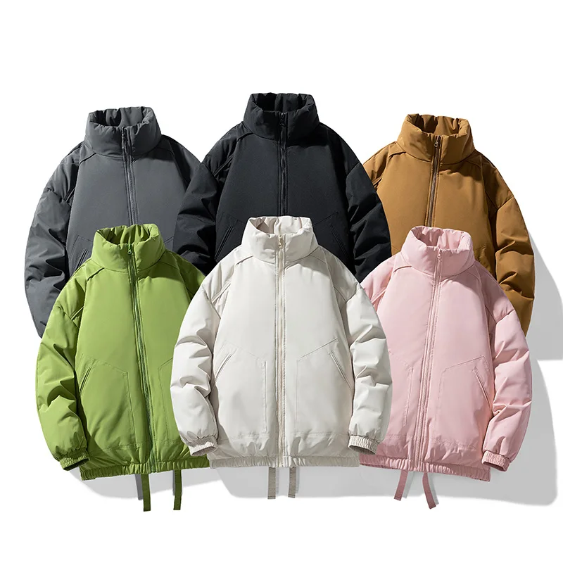 Ropa de algodón impermeable de otoño e invierno para hombre, tela con revestimiento impermeable, relleno de algodón puro, resistente al viento, frío y cálido