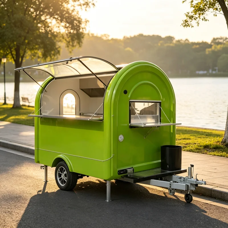 

Customizable Small Expandable Food Trailer Drink Smoothie Falafel Pie Industrial Mobile Catering Truck