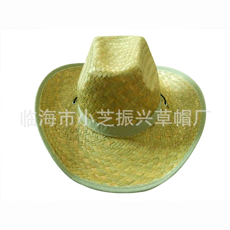 

Новая летняя ковбойская шляпа с листьями подсолнечника и травой, дорожная ковбойская шляпа унисекс с листьями подсолнечника, солнцезащитная шляпа с большим краем