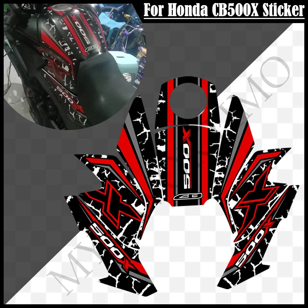 2017 2018 2019 2020 2021 For Honda CB500X CB 500X Tank Pad Sticker Decal Protector Helmet Emblem Trunk Luggage Fairing Fender