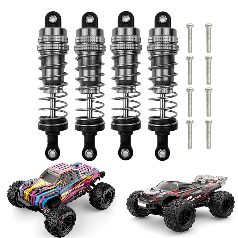 

A68T 4Pcs Metal Front and Rear Oil Damper for H16 16207 16208 16209 16210 1/16 RC Car Upgrades Parts,6