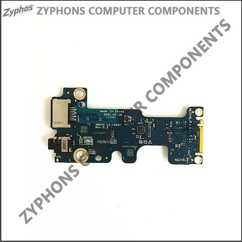 High Quality LS-L655P IO Board Audio Ethernet Network Port For Dell G15 5520 5521 G16 7620 Series Laptop Internal Component