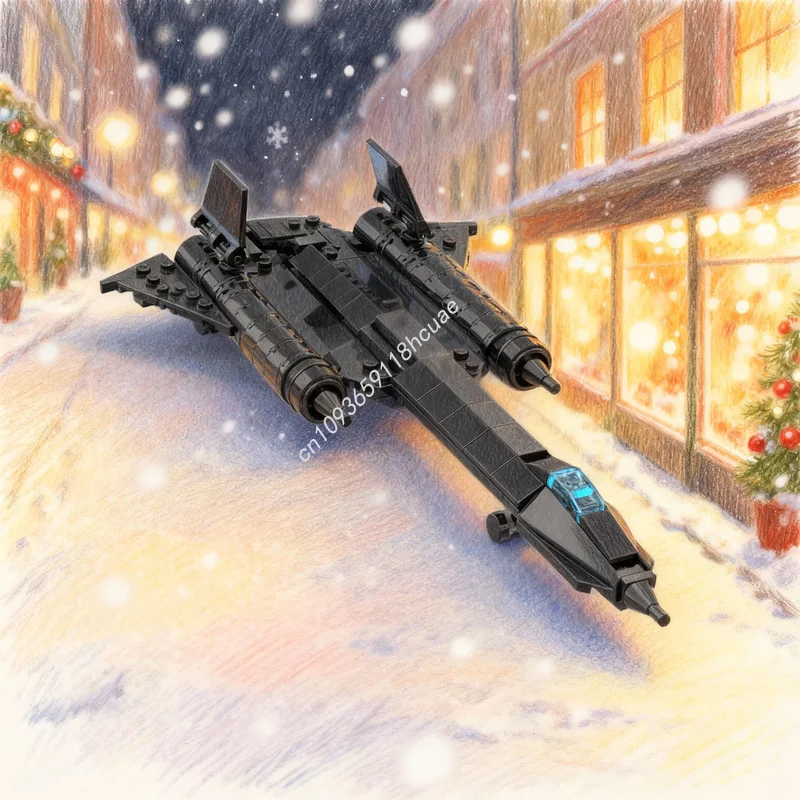 ตัวต่อ MOC Creator Maestro S SR Blackbird 198 ชิ้น ชุดตัวต่อสถาปัตยกรรม ของเล่นประกอบ ไอเดียของขวัญคริสต์มาส ตัวต่อเสริมพัฒนาการ