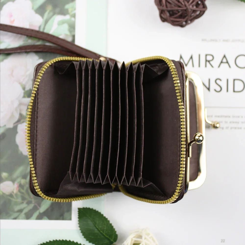 2pcs Set Mini Pouch Original Brand Watches Simple Style Retro Fashion Woman Wallets for Outdoor Activities Daily Life