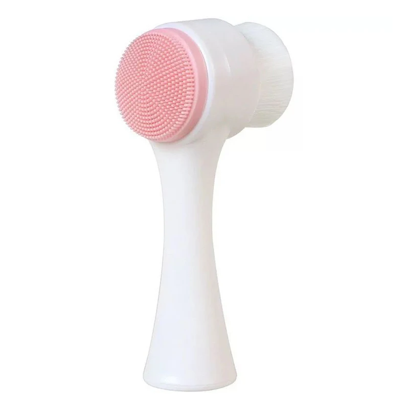 Spazzola per la pulizia del viso Detergente per il viso bifacciale Prodotto per la rimozione dei punti neri Detergente per i pori Esfoliante Spazzola per il viso Casa