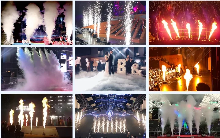 Smoke Maker Stage Special Effect DMX512 1500W Fog Machine with RGB LED Lights 110-230V for Wedding & Disco Events