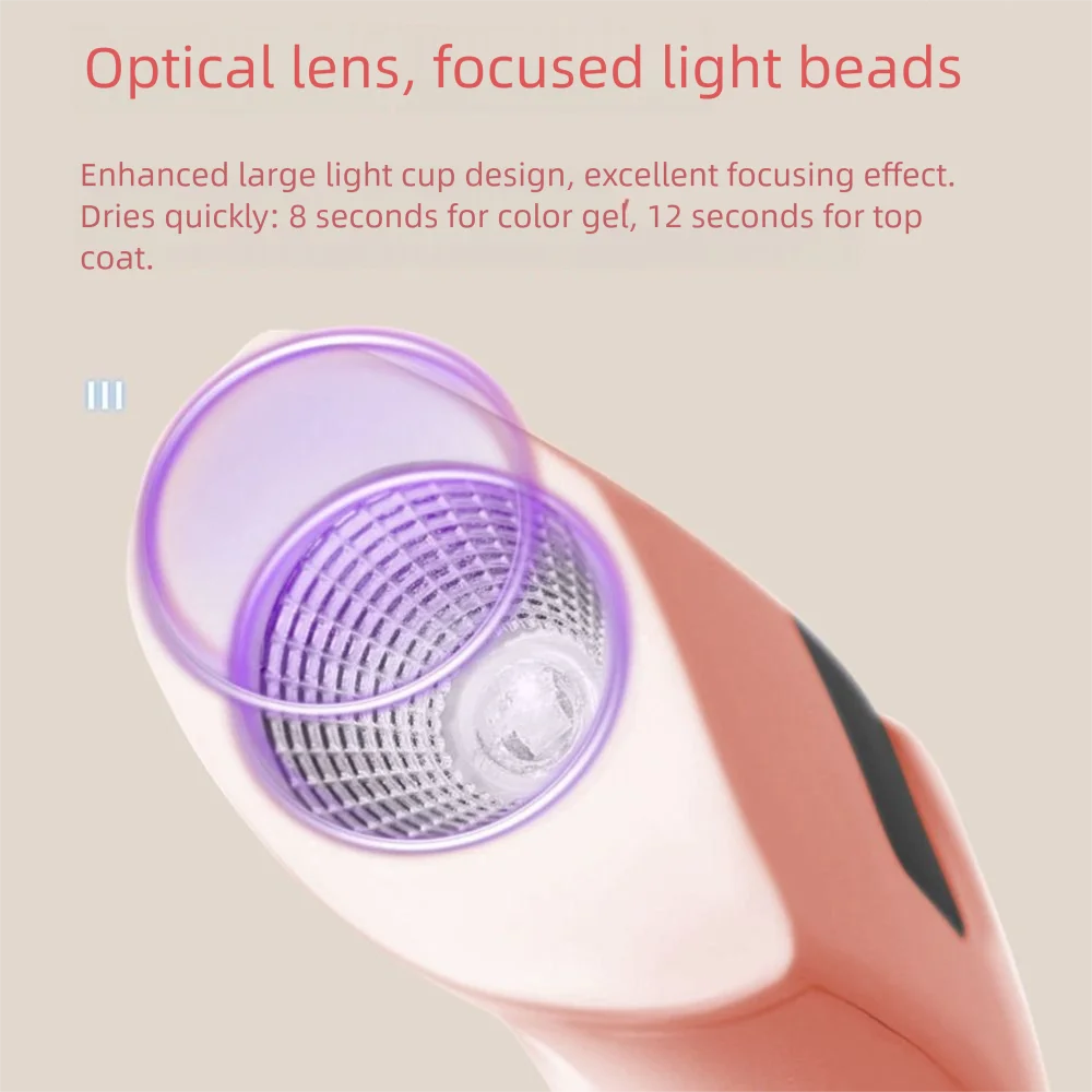Sneldrogende nageldroger Licht USB Draagbare Mini UV-uithardingslamp met scherm Handheld UV LED-nagellamp Manicure