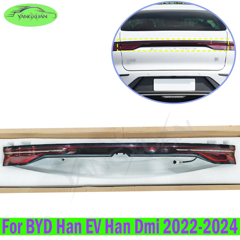 Rear Trunk Lid LED Tail Light Assembly For BYD Han EV Han Dmi 2022-2024 LED Tail Lamp With Wire Harness OE Replacement Direct