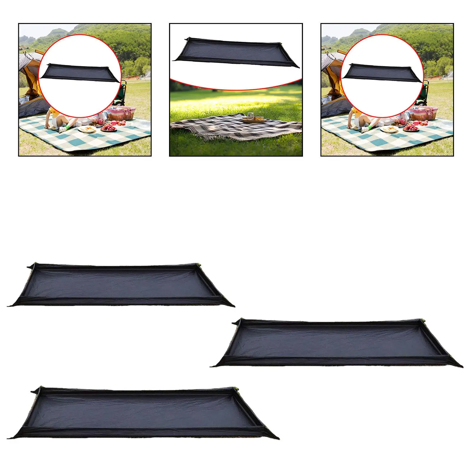 Manta de Picnic, estera de Camping, estera de Picnic, bolsillo impermeable, lona para acampar, estera de playa para senderismo, deportes de jardín al aire libre