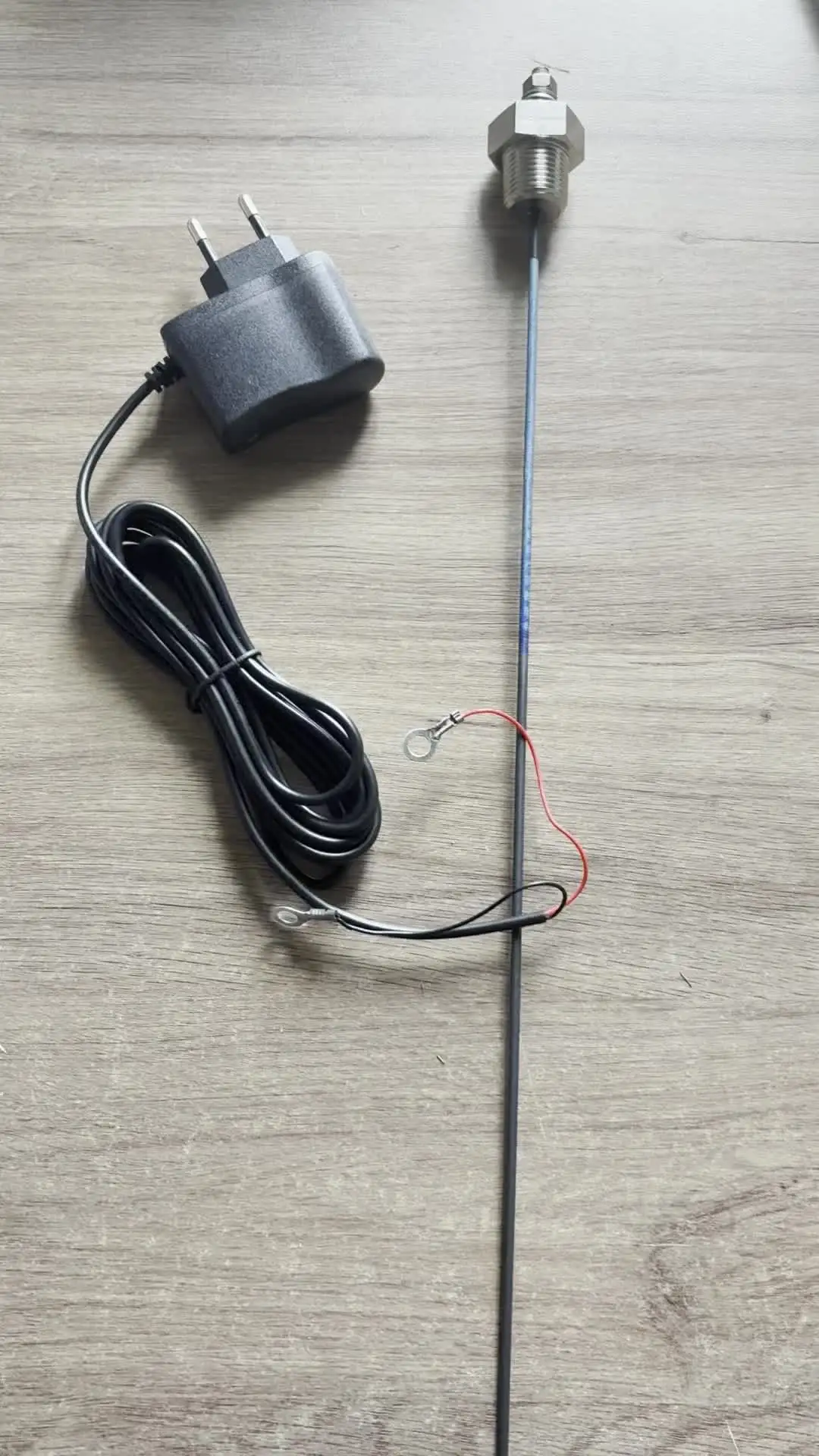 전원 공급 장치가 있는 온수기 양극봉, 티타늄 양극 와이어, Ru-Ir 코팅, 길이 420mm, NPT3/4, 코팅 길이 220mm
