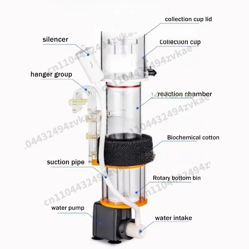 Protein SkimmerSQ50 SQ70 SQ90  Marine Fish Aquarium Reef Coral Saltwater Tank