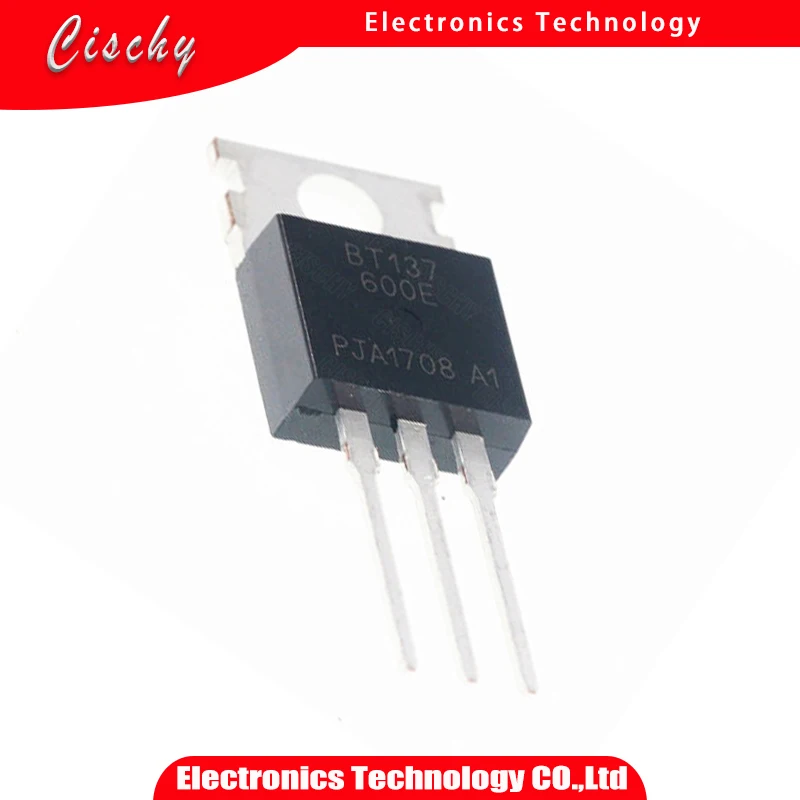 10pcs BT137-600E BT137 BT137-600 TO-220 600V Triacs RAIL TRIAC