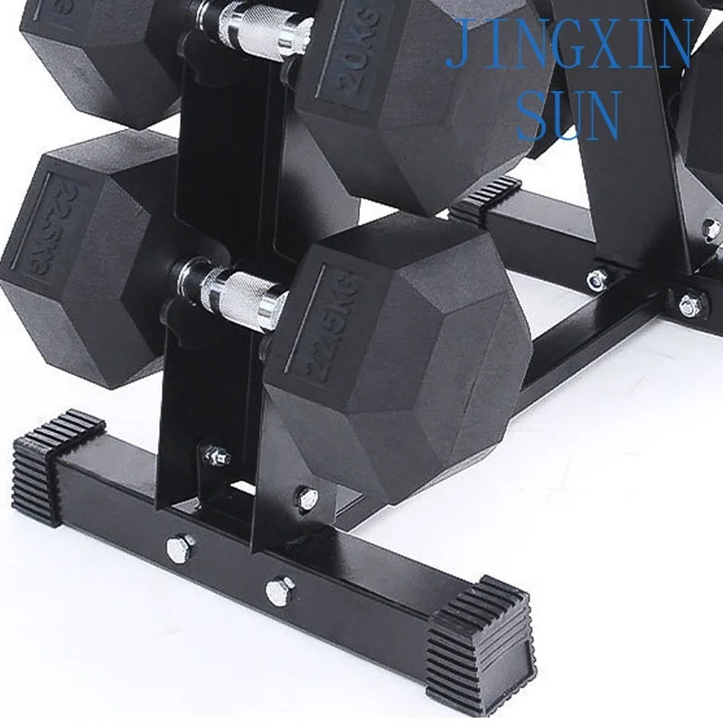 3/5/6/10 Pair Dumbbell Set Storage Rack Metal Material Hex Dumbbells Gym Equipment Slam Ball Rack