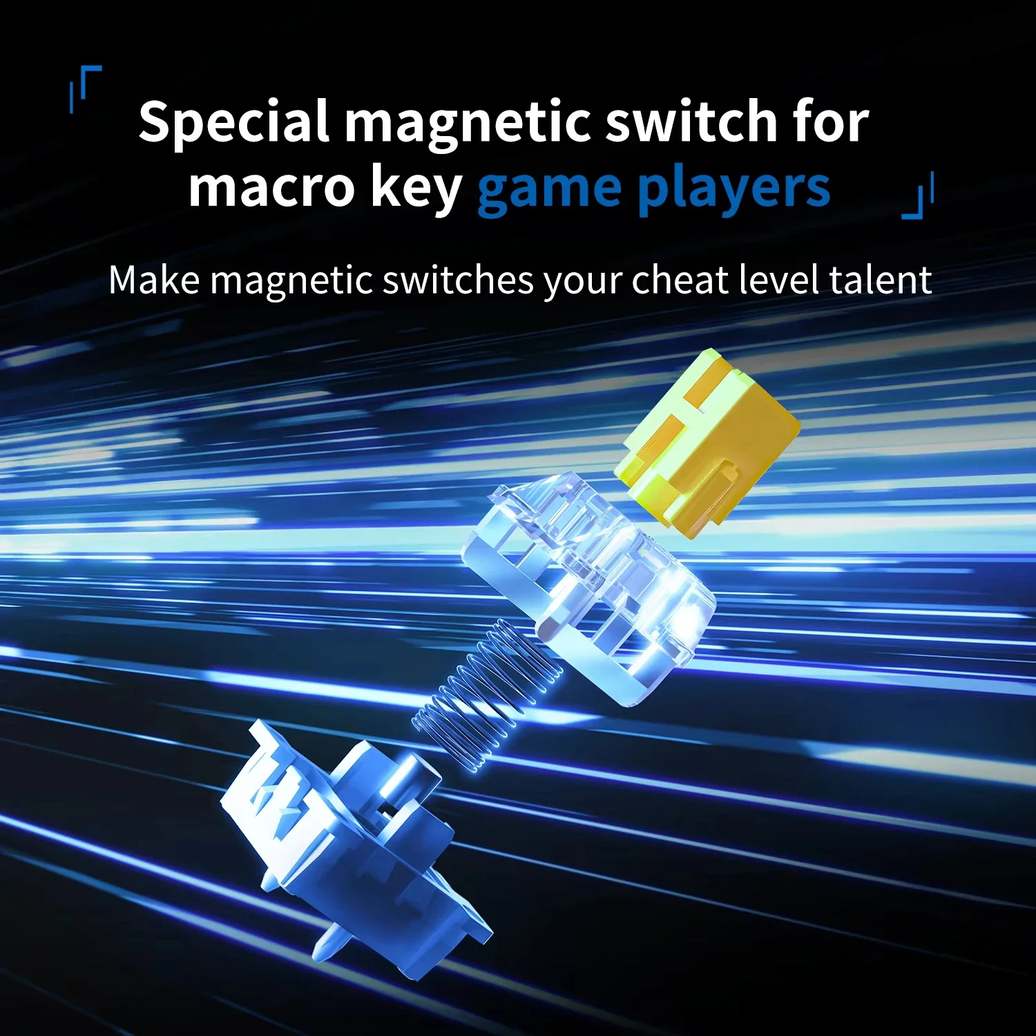 AJAZZ AK820 Max Plus Ultra المغناطيسي التبديل لوحة المفاتيح الميكانيكية ثلاثي الوضع الساخن مبادلة الألعاب لوحة المفاتيح RGB ألعاب الكمبيوتر المحمول الملحقات #3