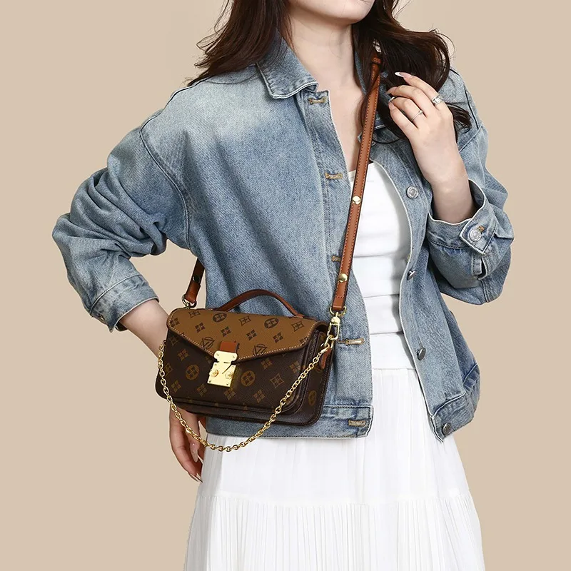 

Женская стильная сумка через плечо из натуральной кожи от известных брендов, классическая элегантная роскошь