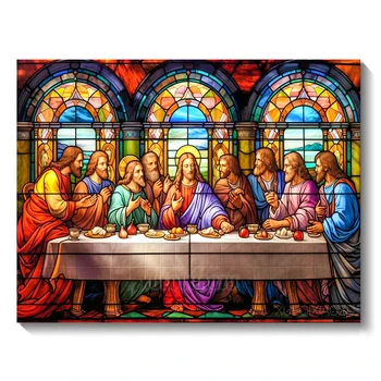 5D DIY Diamond Painting Decoration Jesus Last Dinner Diamond Embroidery Rhinestone…