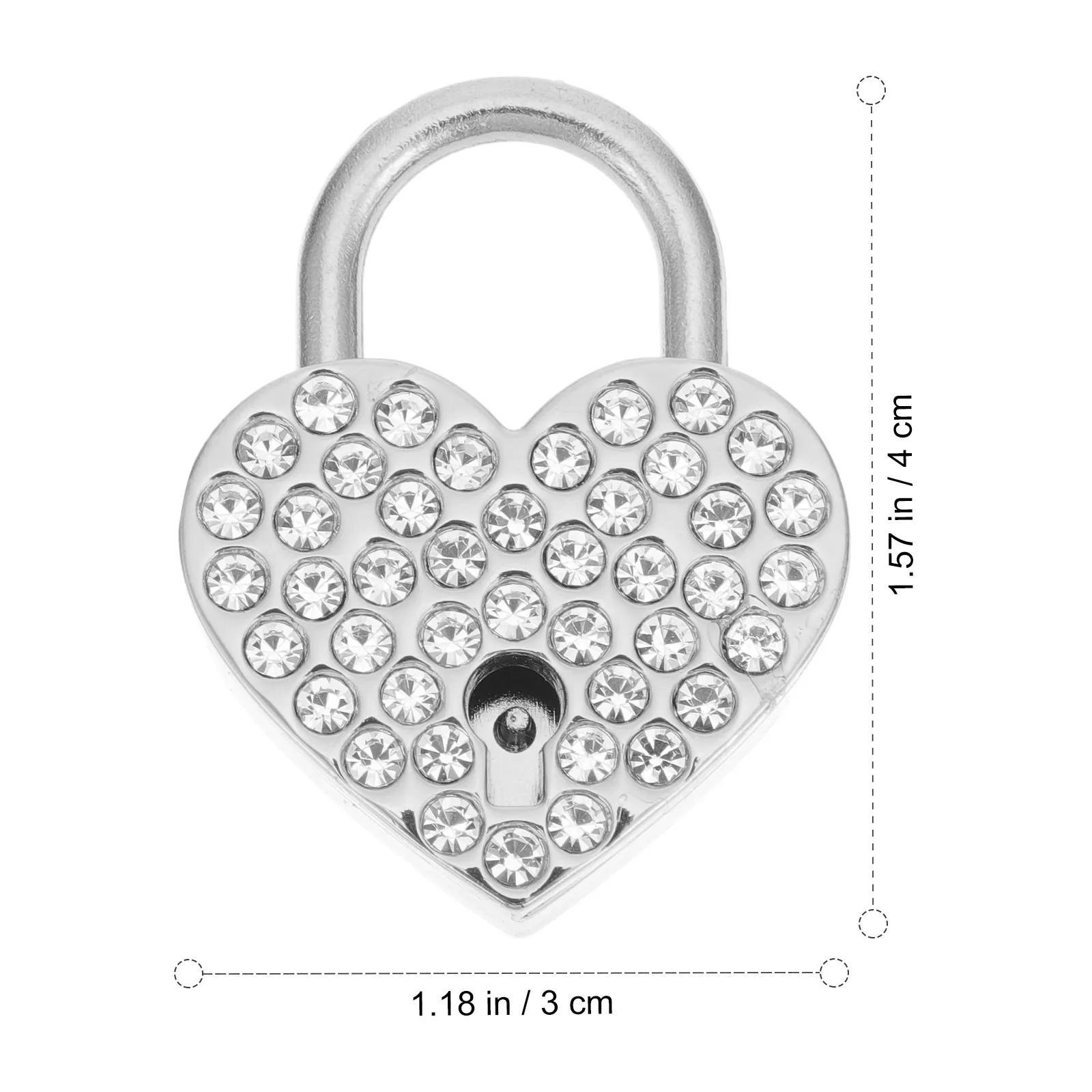 Heart Shape Love Lock Set – Rustproof Sun & Rain Resistant for Wishing Tree, Bridge, Bag Hanging Decor