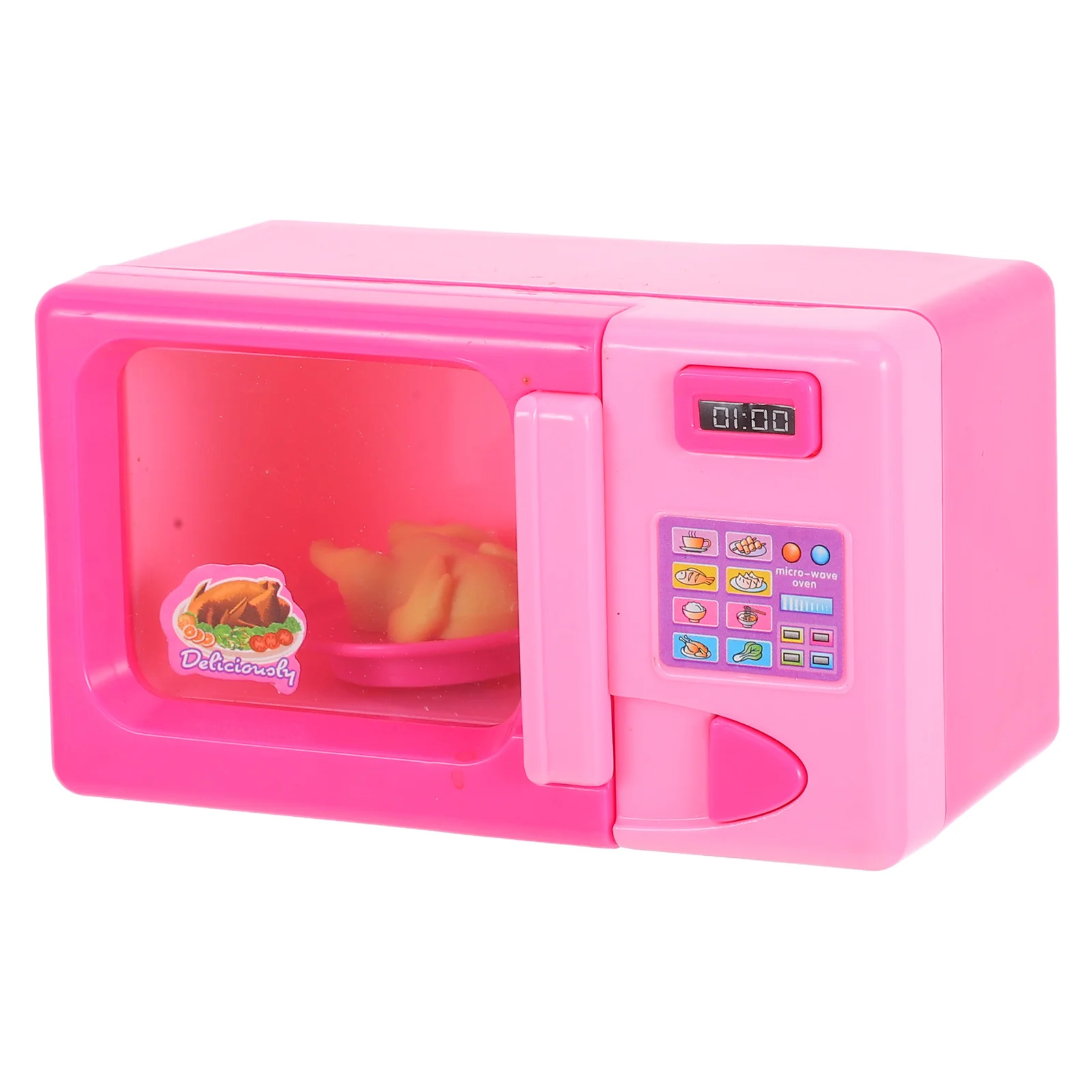 

1Pcs Mini Microwave Oven Simulation Kitchen Appliance for Kids Educational Plaything Lightweight Compact Design Realistic